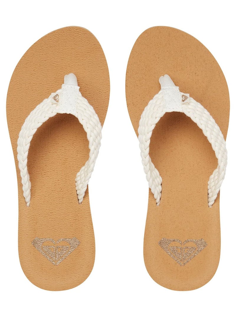 Roxy Women's Porto III Beach Sandals, Natural, 9 - Image 2
